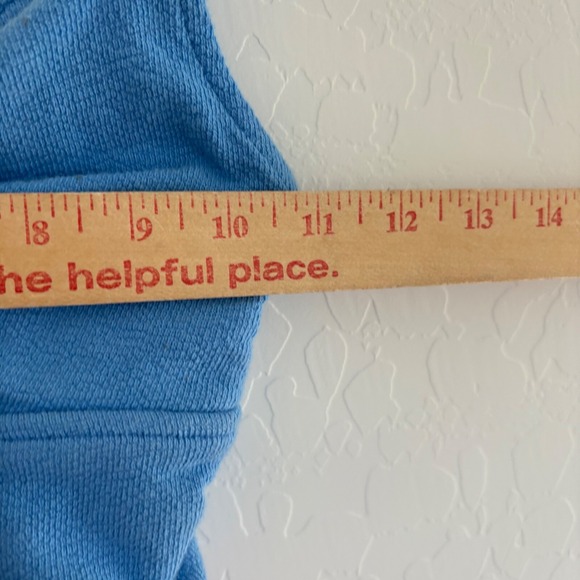 Madewell Terry Twist-Front Crop‎ Top Sleeveless Casual Blue XS - Picture 9 of 9